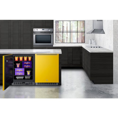 Summit 24" Yellow Door Built-in All-Freezer ALFZ53Y Freezers ALFZ53Y Wine Coolers Empire