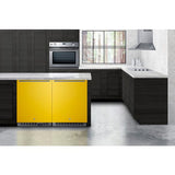 Summit 24" Yellow Door Built-in All-Freezer ALFZ53Y Freezers ALFZ53Y Wine Coolers Empire