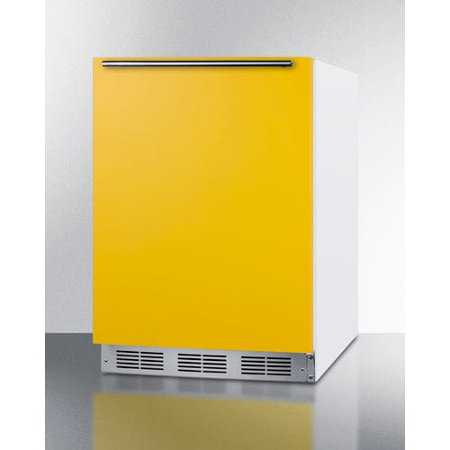 Summit 24" Yellow Finish ADA Refrigerator Freezer BRF611WHYADA Wine Coolers Empire