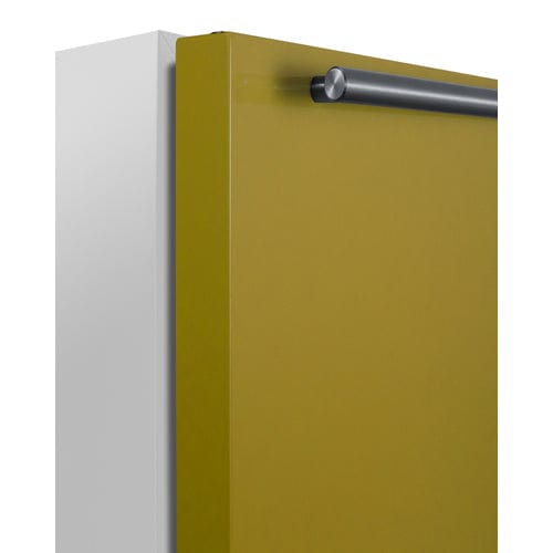 Summit 24" Yellow Finish Refrigerator Freezer BRF611WHY Wine Coolers Empire