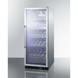 Summit 25 Bottle 24" Wide Single Zone Commercial Wine Fridge SCR1156CHCSS Wine Coolers SCR1156CHCSS Wine Coolers Empire