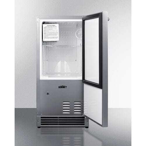 Summit 25 lb. ADA Compliant Drain Free Icemaker BIM26H32 Wine Coolers Empire