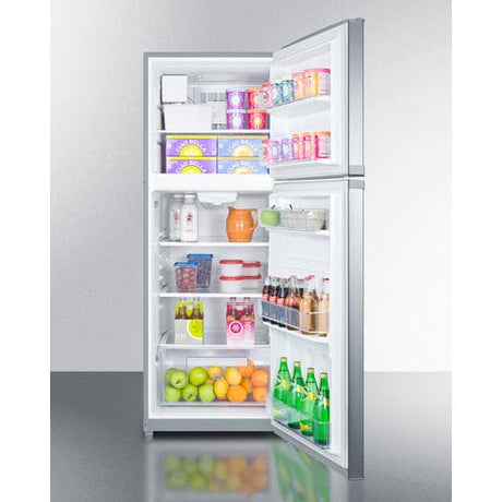 Summit 26" Top Mount Stainless Refrigerator-Freezer W/ Icemaker FF1427SSIM Refrigerators FF1427SSIM Wine Coolers Empire