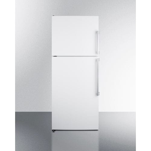 Summit 28" Left Hinge White Top Mount Refrigerator-Freezer FF1515WLHD Wine Coolers Empire