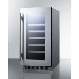 Summit 29 Bottle 18" Wide Built-In Wine Fridge CL18WCCSS Wine Coolers CL18WCCSS Wine Coolers Empire