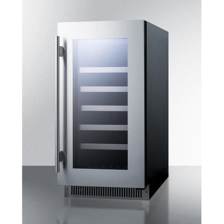 Summit 29 bottles 18" Built-In Trimmed Glass Door Wine Fridge CL18WC Wine Coolers CL18WC Wine Coolers Empire