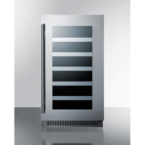 Summit 29 bottles 18" Built-In Trimmed Glass Door Wine Fridge CL18WC Wine Coolers CL18WC Wine Coolers Empire