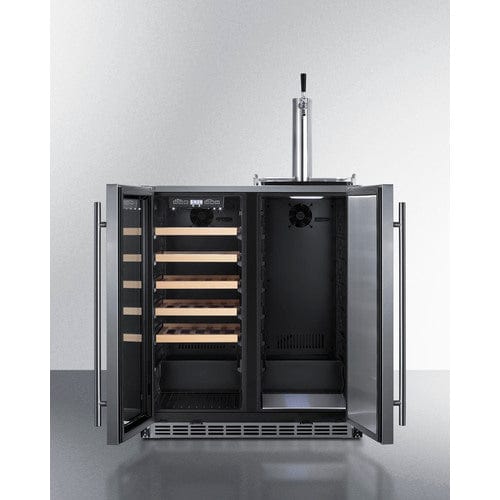 Summit 30" Combination Wine Cellar/Kegerator SWBC3041 Wine Coolers SWBC3041 Wine Coolers Empire