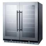 Summit 30" Wide Built-In Wine/Beverage Fridge SWBV3067B Wine/Beverage Coolers Combo SWBV3067B Wine Coolers Empire