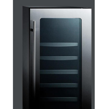 Summit 34 Bottle Built-In 15" Stainless Steel Cabinet Wine Fridge CL151WBVCSS Wine Coolers CL151WBVCSS Wine Coolers Empire