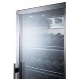 Summit 35 Bottle Commercial 24" Champagne Series Single Zone Black Right Hinge Wine Fridge SCR1401CH Wine Coolers SCR1401CH Wine Coolers Empire