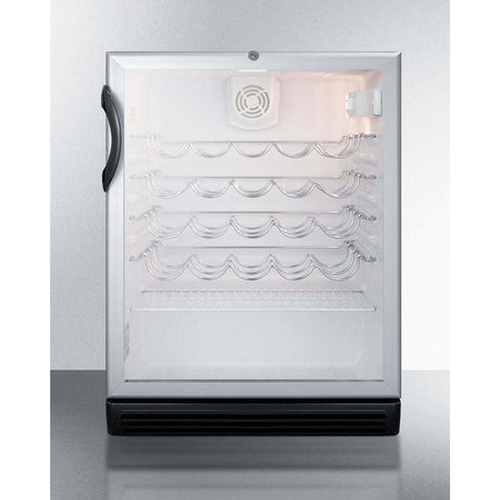 Summit 36 Bottle 24" Wide Built-In , ADA Compliant Wine Fridge SWC6GBLBIADA Wine Coolers SWC6GBLBIADA Wine Coolers Empire