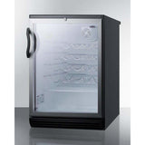 Summit 36 Bottle 24" Wide Built-In Wine Fridge SWC6GBLBI Wine Coolers SWC6GBLBI Wine Coolers Empire
