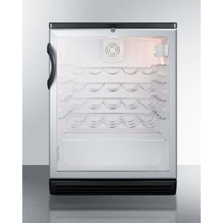 Summit 36 Bottle 24" Wide Built-In Wine Fridge SWC6GBLBI Wine Coolers SWC6GBLBI Wine Coolers Empire