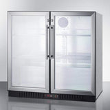 Summit 36" Wide Beverage Fridge SCR7012DBCSS Beverage Centers SCR7012DBCSS Wine Coolers Empire