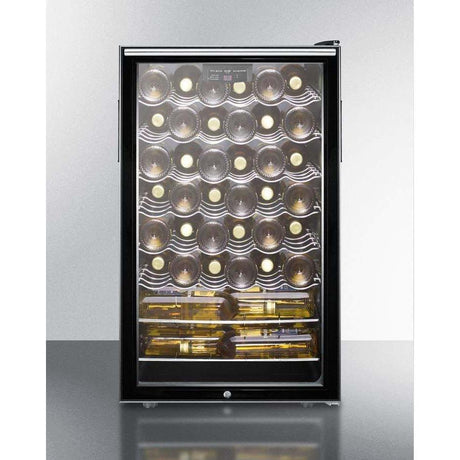 Summit 40 Bottle 20" Wide,, ADA Compliant Wine Fridge SWC525L7HHADA Wine Coolers SWC525L7HHADA Wine Coolers Empire