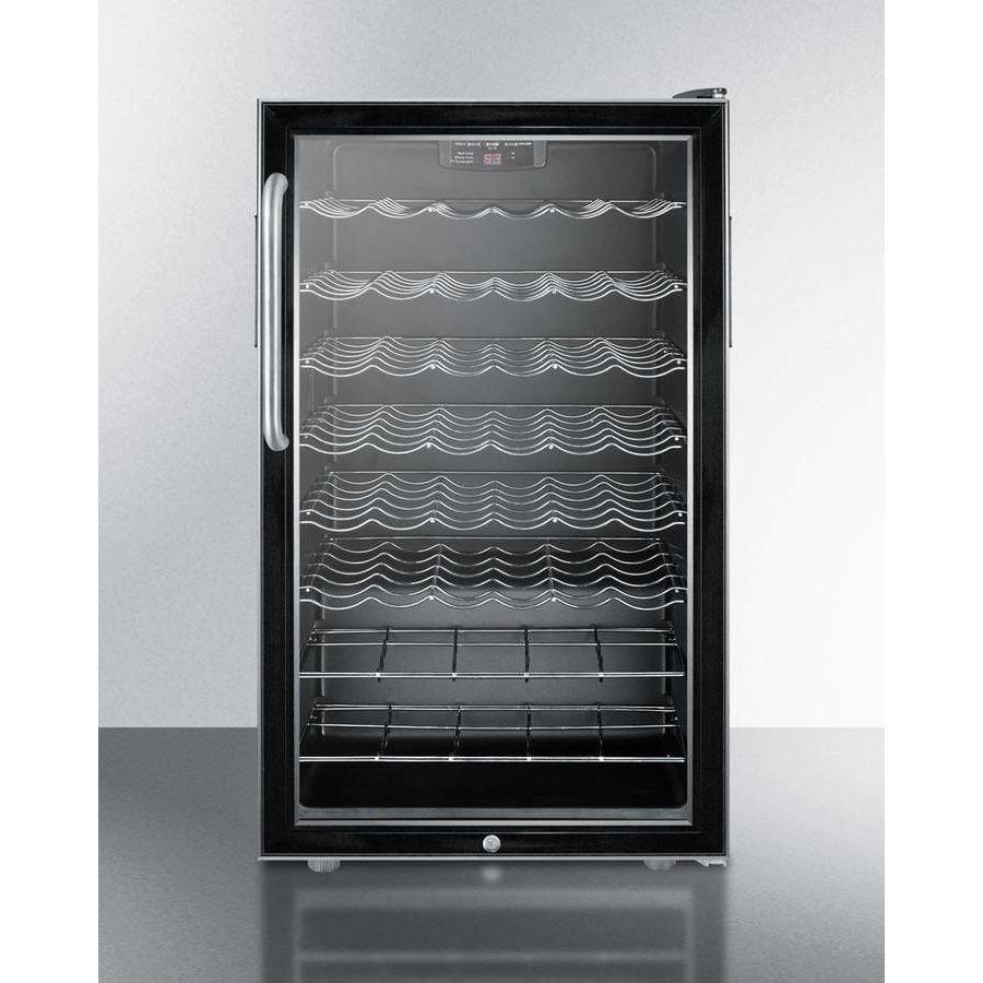 Summit 40 Bottle 20" Wide Built-In, ADA Compliant Wine Fridge SWC525L7CSSADA Wine Coolers SWC525L7CSSADA Wine Coolers Empire