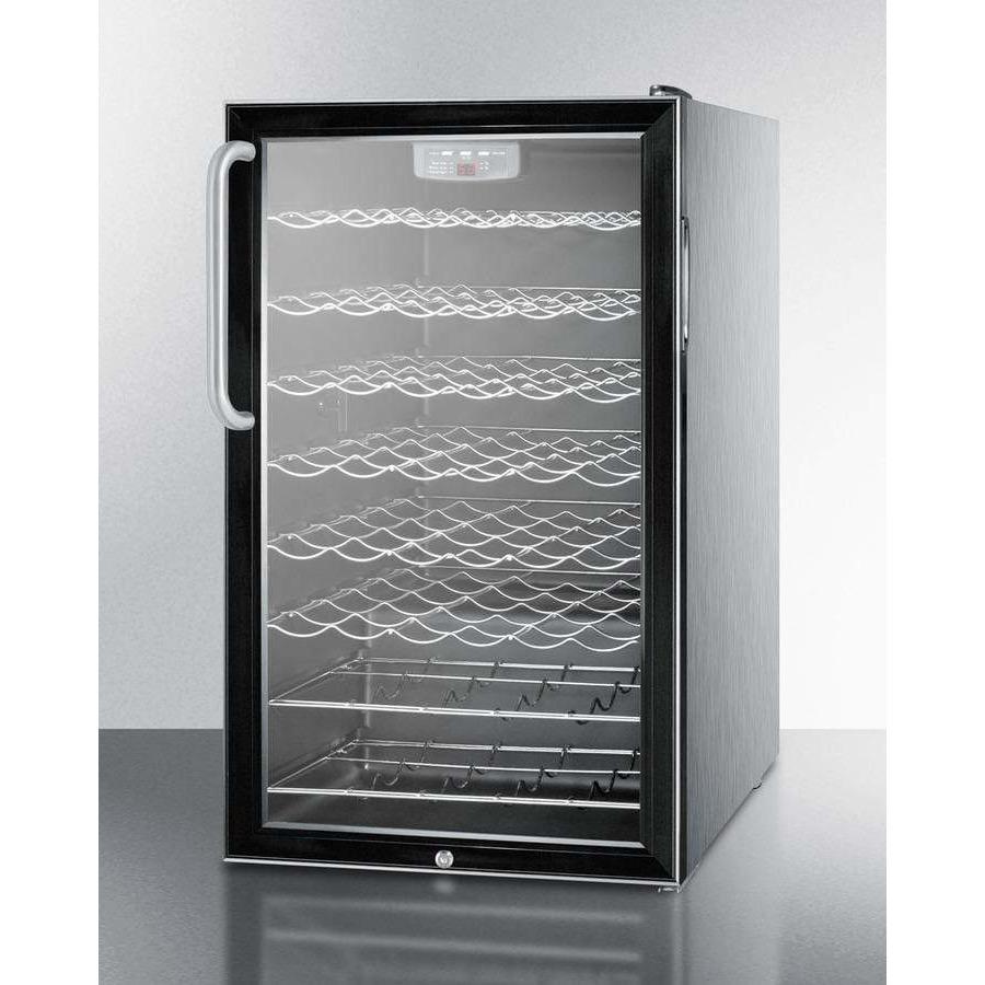 Summit 40 Bottle 20" Wide Built-In Wine Fridge SWC525L7CSS Wine Coolers SWC525L7CSS Wine Coolers Empire