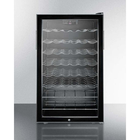 Summit 40 Bottle 20" Wide  Single Zone Black ADA Wine Fridge SWC525L7ADA Wine Coolers SWC525L7ADA Wine Coolers Empire