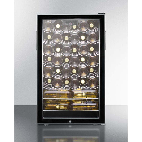 Summit 40 Bottle 20" Wide Wine Fridge SWC525LADA Wine Coolers SWC525LADA Wine Coolers Empire