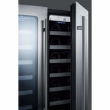 SUMMIT 42-Bottle Capacity 24 in. Undercounter Dual Zone Stainless Steel Wine Fridge CLFD24WCCSS Wine Coolers CLFD24WCCSS Wine Coolers Empire
