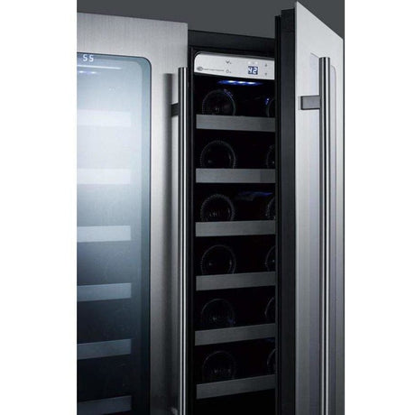 Summit 42-Bottle Classic 24" Stainless Steel Undercounter Wine Fridge CLFD24WC Wine Coolers CLFD24WC Wine Coolers Empire