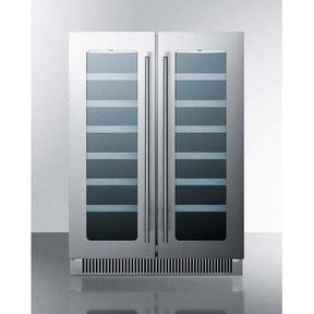 Summit 42-Bottle Classic 24" Stainless Steel Undercounter Wine Fridge CLFD24WC Wine Coolers CLFD24WC Wine Coolers Empire