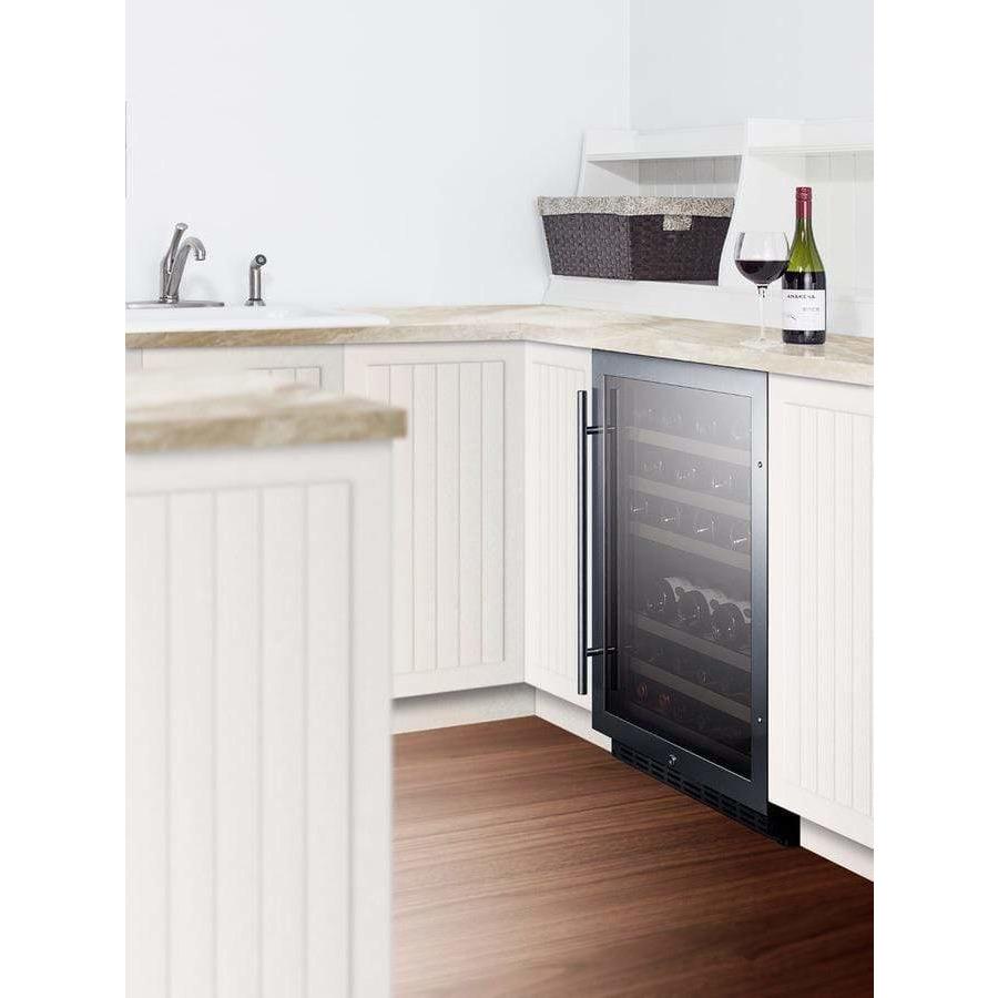 Summit 44 Bottle 24" Wide Built-In Wine Fridge SWC532LBISTCSS Wine Coolers SWC532LBISTCSS Wine Coolers Empire