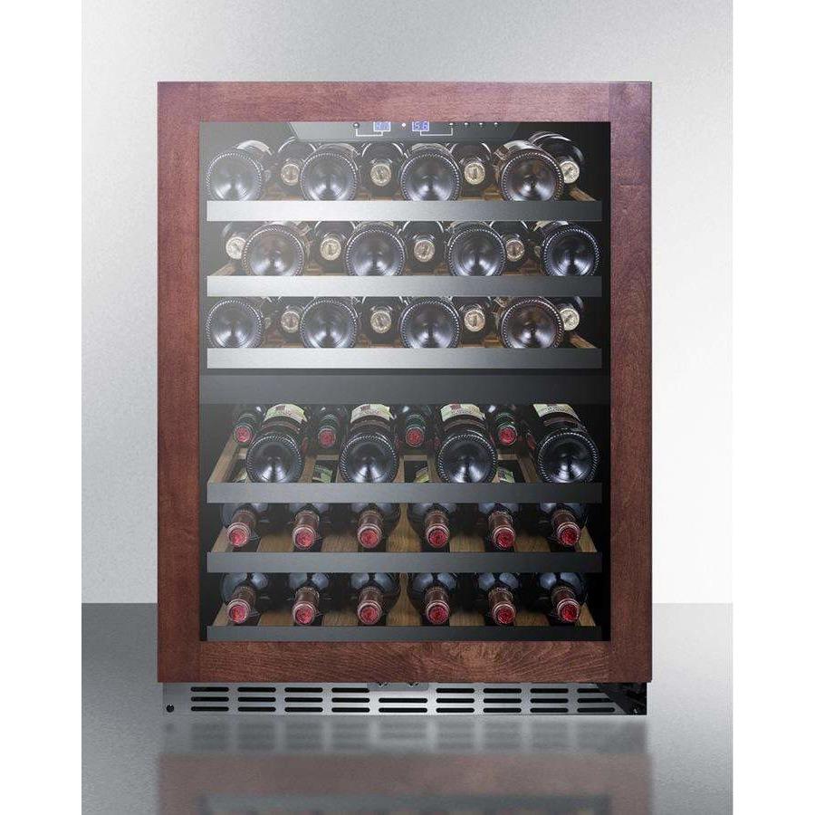 Summit 44 Bottle 24" Wide Built-In Wine Fridge SWC532LBISTPNR Wine Coolers SWC532LBISTPNR Wine Coolers Empire