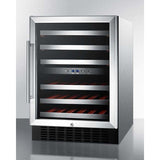 Summit 46 Bottle 24" Wide Built-In Wine Fridge SWC530BLBISTCSS Wine Coolers SWC530BLBISTCSS Wine Coolers Empire