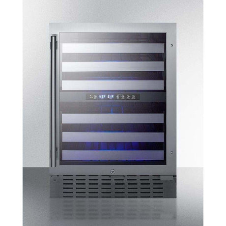 Summit 46 Bottle 24" Wide Built-In Wine Fridge SWC532BLBISTCSS Wine Coolers SWC532BLBISTCSS Wine Coolers Empire