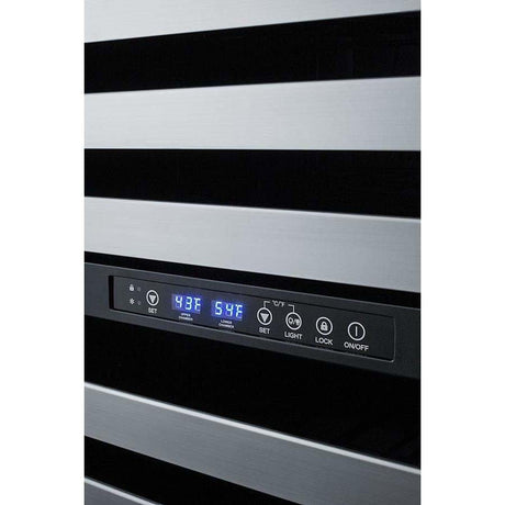 Summit 46 Bottle 24" Wide Built-In Wine Fridge SWC532BLBISTCSS Wine Coolers SWC532BLBISTCSS Wine Coolers Empire