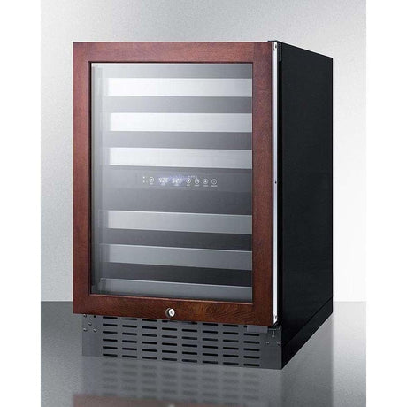 Summit 46 Bottle 24" Wide Built-In Wine Fridge SWC532BLBISTPNR Wine Coolers SWC532BLBISTPNR Wine Coolers Empire
