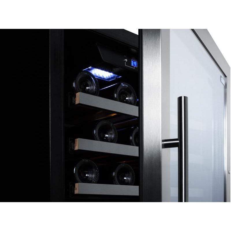 Summit 62 Bottle 24" Wide Wine Fridge SWC902D Wine Coolers SWC902D Wine Coolers Empire