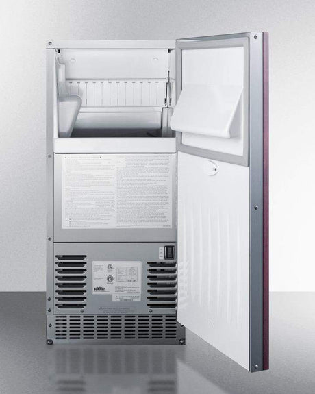 Summit 62 lb. Clear Outdoor/Indoor Icemaker BIM68OSPUMPIF Ice Makers BIM68OSPUMPIF Wine Coolers Empire