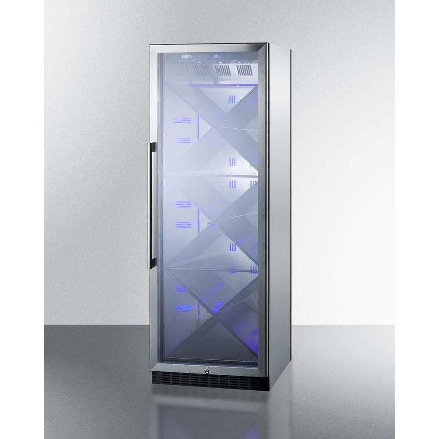 Summit 80 Bottle 24" Wide Single Zone Commercial Wine Fridge SCR1401XCSS Wine Coolers SCR1401XCSS Wine Coolers Empire