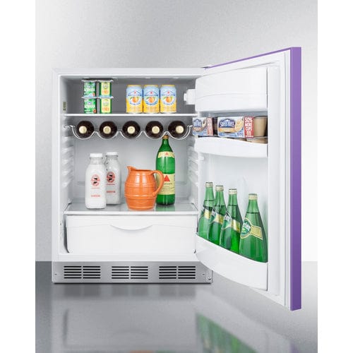 Summit ADA Compliant Purple Finish All-Refrigerator BAR611WHPADA Wine Coolers Empire