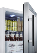 Summit  Built-In Commercial Automatic Defrost Compact Beverage Fridge SCR215LBI Beverage Centers SCR215LBI Wine Coolers Empire