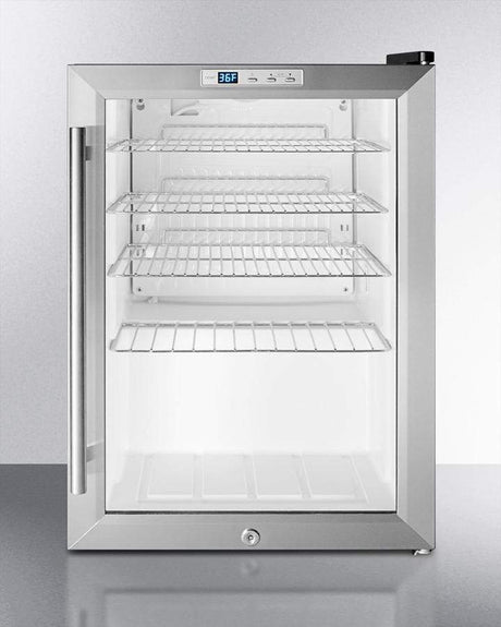 Summit Built-In Commercial Compact Beverage Fridge SCR312LBI Beverage Centers SCR312LBI Wine Coolers Empire