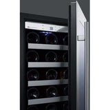 Summit Classic 15" 3.2 cu. ft. Stainless Steel Undercounter Wine Fridge CL15WC Wine Coolers CL15WC Wine Coolers Empire