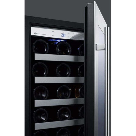 Summit Classic 15" 3.2 cu. ft. Stainless Steel Undercounter Wine Fridge CL15WC Wine Coolers CL15WC Wine Coolers Empire