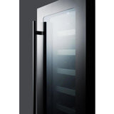 Summit Classic 15" 34 Bottle Stainless Steel Frame Glass Door Built-In Undercounter Wine Fridge CL15WCCSS Wine Coolers CL15WCCSS Wine Coolers Empire