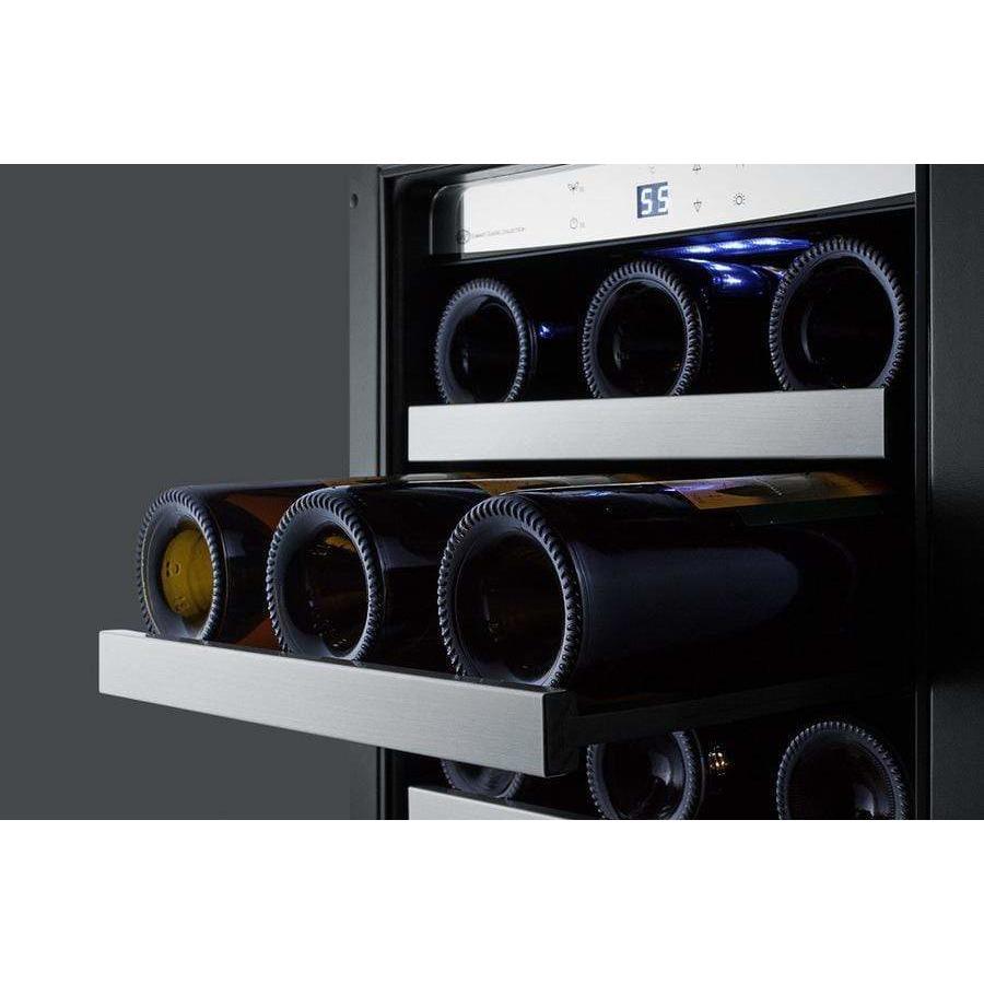 Summit Classic 15" Wide Built-In 34 Bottles Single Zone Wine/Beverage Fridge CL151WBV Wine/Beverage Coolers Combo CL151WBV Wine Coolers Empire