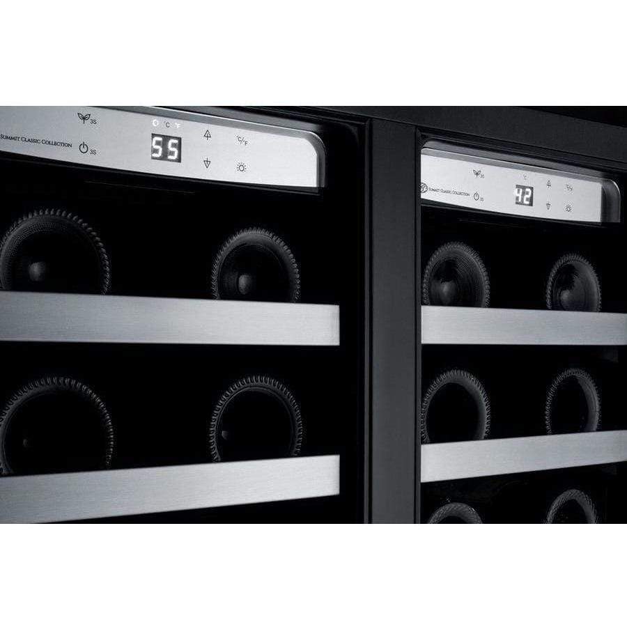 Summit Classic 24" 5.1 cu. ft. Stainless Steel French Door Beverage Center CL242WBV Beverage Centers CL242WBV Wine Coolers Empire