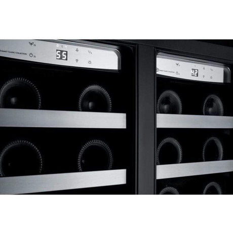 Summit Classic 24" 5.1 cu. ft. Stainless Steel French Door Beverage Center CL242WBV Beverage Centers CL242WBV Wine Coolers Empire