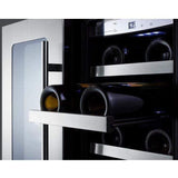 Summit Classic 24" 5.1 cu. ft. Stainless Steel French Door Beverage Center CL242WBV Beverage Centers CL242WBV Wine Coolers Empire