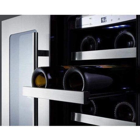 Summit Classic 24" 5.1 cu. ft. Stainless Steel French Door Beverage Center CL242WBV Beverage Centers CL242WBV Wine Coolers Empire
