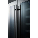 Summit Classic 24" 5.1 cu. ft. Stainless Steel French Door Beverage Center CL242WBV Beverage Centers CL242WBV Wine Coolers Empire