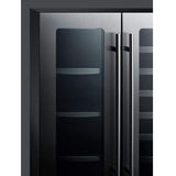 Summit Classic 24" 5.1 cu. ft. Stainless Steel French Door Beverage Center CL242WBV Beverage Centers CL242WBV Wine Coolers Empire