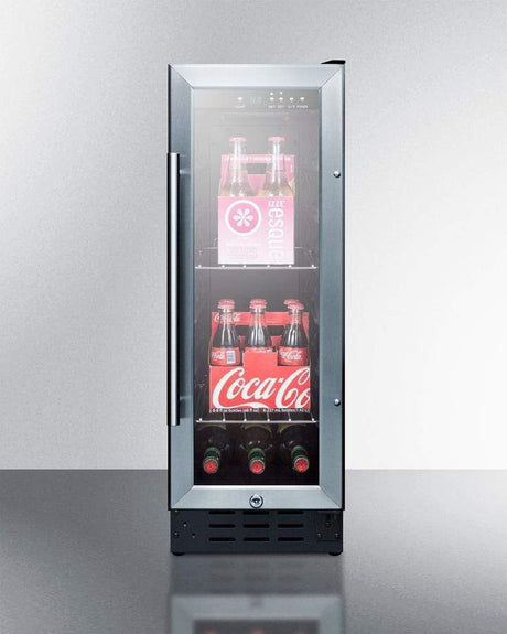 Summit Commercial 12" Wide Beverage Fridge SCR1225B Beverage Centers SCR1225B Wine Coolers Empire